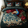 Peacock 3-Piece Quilted Bedding Set NCU0VT174