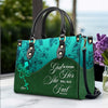 Custom Bible Verse Leather Handbag for Women – Personalized Christian Purse with Name & Scripture –