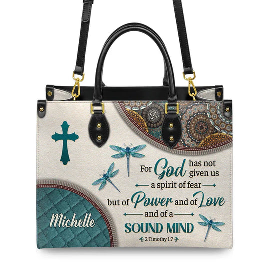 For God Has Not Given Us A Spirit Of Fear 2 Timothy 1 7 Dragonfly Mandala, Personalized Gifts, Gifts for Women.