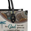 For God Has Not Given Us A Spirit Of Fear 2 Timothy 1 7 Dragonfly Mandala, Personalized Gifts, Gifts for Women.
