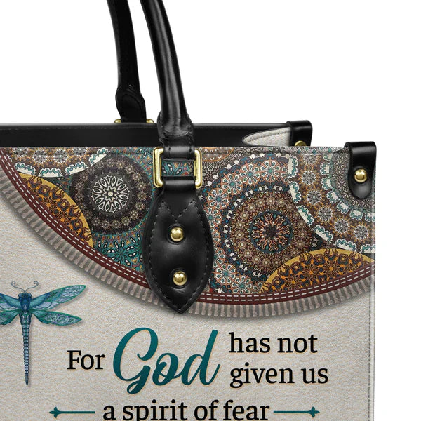 For God Has Not Given Us A Spirit Of Fear 2 Timothy 1 7 Dragonfly Mandala, Personalized Gifts, Gifts for Women.