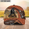 Unijames Personalized Horse Orange Brown Leather Style Cap (9 Breeds)