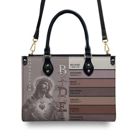 Uncover the sacred meaning of your name - Personalized Leather Handbag – Free Clutch Purse |