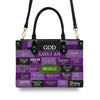 Customized Faith-Inspired Leather Handbag by CABLTHB01080424.