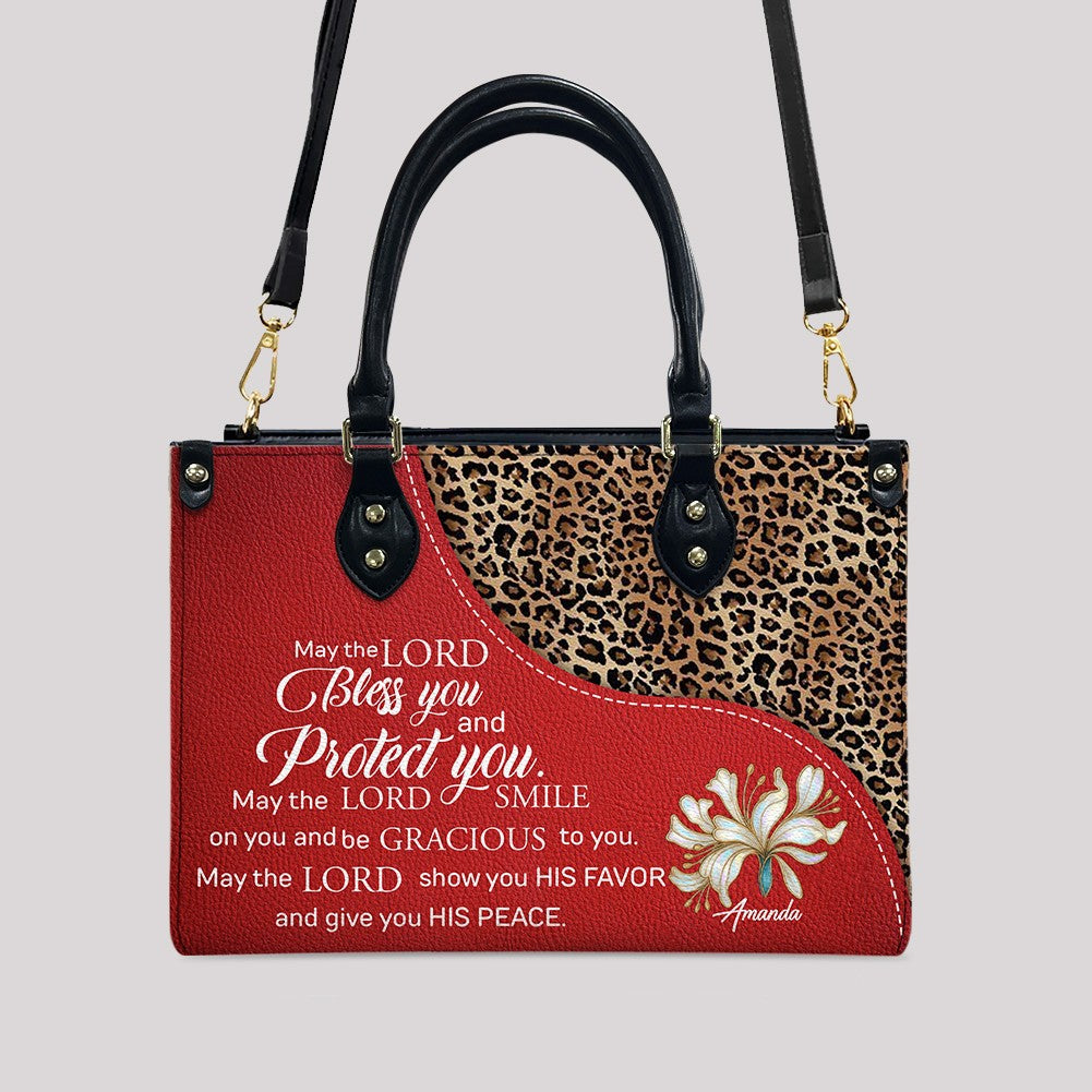 Personalized Christian Leather Handbag with Bible Verses – Faith Tote Purse for Women |
