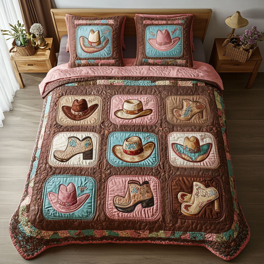 Frontier Heritage 3-Piece Quilted Bedding Set NCU0PT2540