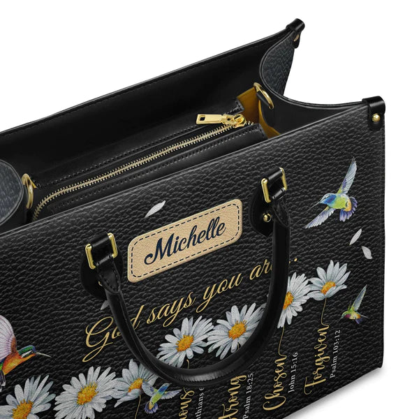 God Says You Are Daisy Hummingbird, Personalized Gifts, Gifts for Women.