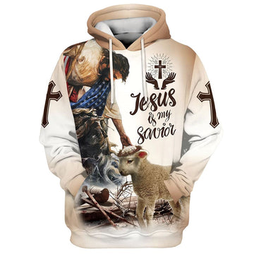 Uni God Lamb Crown Of Thorn Jesus Is My Savior 3D Hoodie