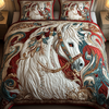 Graceful Gallop 3-Piece Quilted Bedding Set NCU0VH1956