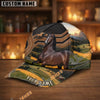 Unijames Personalized  Horse Ranch Landscape Leather Style Cap
