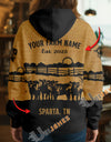 Uni Personalized Coir Pattern Name & Farm Name Cattle Hoodie