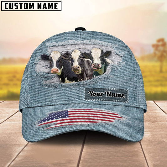 Uni Holstein Jeans Pattern Customized Name Cap