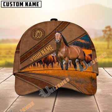 Unijames Personalized Wild Horse Western Cap - American Quarter Horse