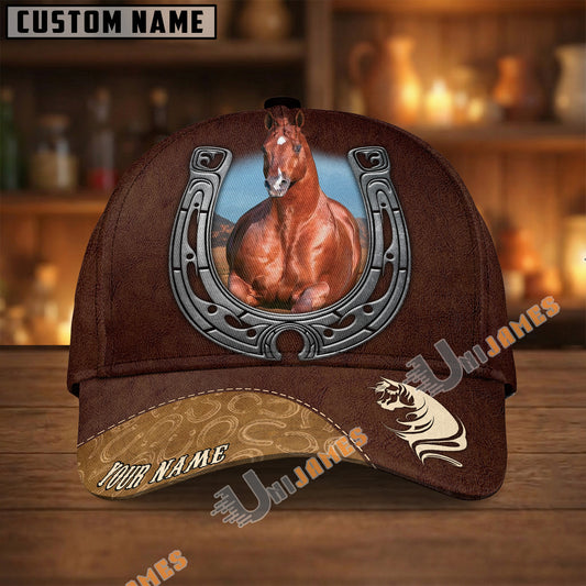 Unijames Personalized Horseshoe Horse Lover Cap
