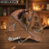 Unijames Personalized Western Horse Leather Style Cap