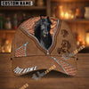 Unijames Personalized Western Horse Leather Style Cap
