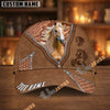 Unijames Personalized Western Horse Leather Style Cap