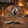 Unijames Personalized Western Horse Leather Style Cap