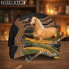 Unijames Personalized  Horse Ranch Landscape Leather Style Cap