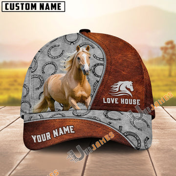 Unijames Personalized Palomino Leather Patch Cap