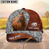 Unijames Personalized Horse Leather Patch Cap