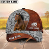 Unijames Personalized Horse Leather Patch Cap