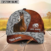 Unijames Personalized Horse Leather Patch Cap