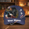 Unijames Personalized Horse & Bald Eagle USA Flag Baseball Cap