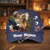 Unijames Personalized Horse & Bald Eagle USA Flag Baseball Cap