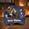 Unijames Personalized Horse & Bald Eagle USA Flag Baseball Cap