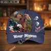 Unijames Personalized Horse & Bald Eagle USA Flag Baseball Cap