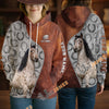 UniJames Personalized Appaloosa Horse Split Faux Leather & Horseshoe 3D Hoodie
