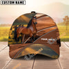 Unijames Custom Name Horse  Western Sunset Baseball Cap