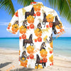 Unijames Tropical Bay Hackney Horse Floral Hawaiian Shirt