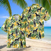 Unijames Friesian Horse Palm Tree Hawaiian Shirt