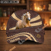 Unijames Personalized Horse Lover Vintage Leather Hat