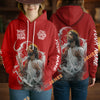 Unijames Trust God’s Plan Jesus Red 3D Hoodie