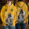 Unijames Trust God’s Plan Jesus Yellow 3D Hoodie