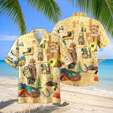 Unijames Camping Lover Outdoor Gear Hawaiian Shirt
