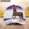 Unijames Personalized Horse America 250 Years of Freedom Classic Cap