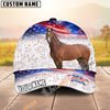Unijames Personalized Horse America 250 Years of Freedom Classic Cap