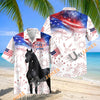 Unijames Friesian Horse America 250 Years of Freedom Hawaiian Shirt