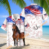 Unijames Morgan Horse America 250 Years of Freedom Hawaiian Shirt