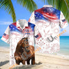 Unijames Thoroughbred Horse America 250 Years of Freedom Hawaiian Shirt