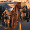 UniJames Personalized Name Western Equestrian Ranch Hoodie for Horse Lovers (9 breeds)
