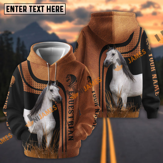 UniJames Personalized Name Western Equestrian Ranch Hoodie for Horse Lovers (9 breeds)