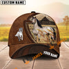 Unijames Brown Leather Horse Barn Scene Personalized Name Cap (9 breeds)