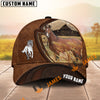 Unijames Brown Leather Horse Barn Scene Personalized Name Cap (9 breeds)