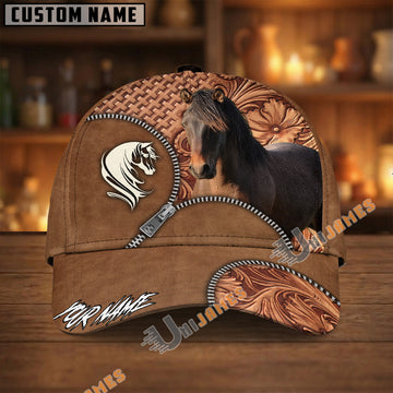 Unijames Morgan Horse Leather Pattern Cap