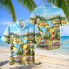 Unijames Retro Camper Trailer Riverside Nature Hawaiian Shirt